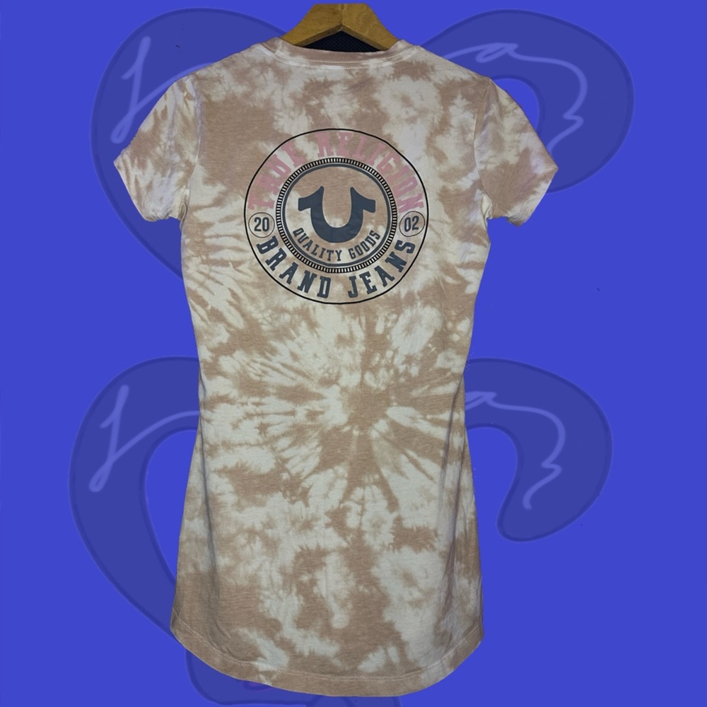 True Religion Tie-Dye Logo Tee – Size Small